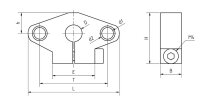 SHF8 Linearwellenhalter 8mm